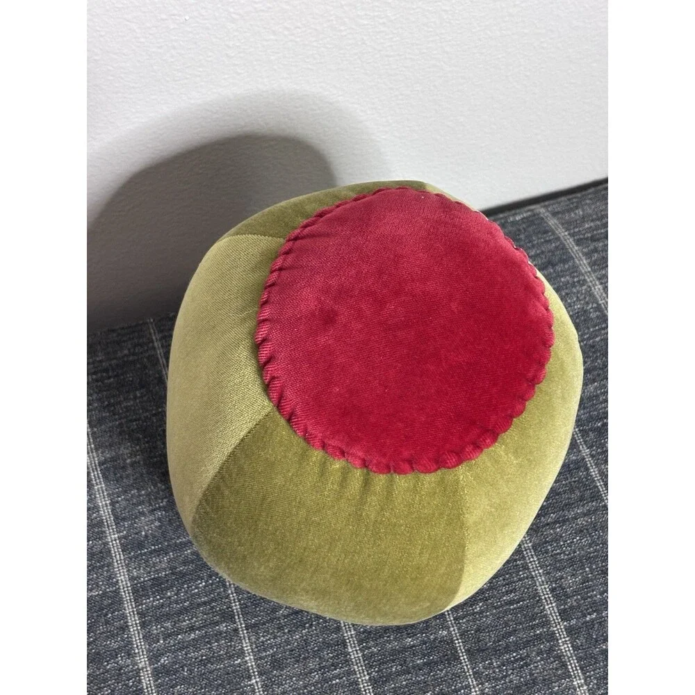 10” Oi San Francisco Pimento Olive Pillow Plush Decor Velvet Martini Bar